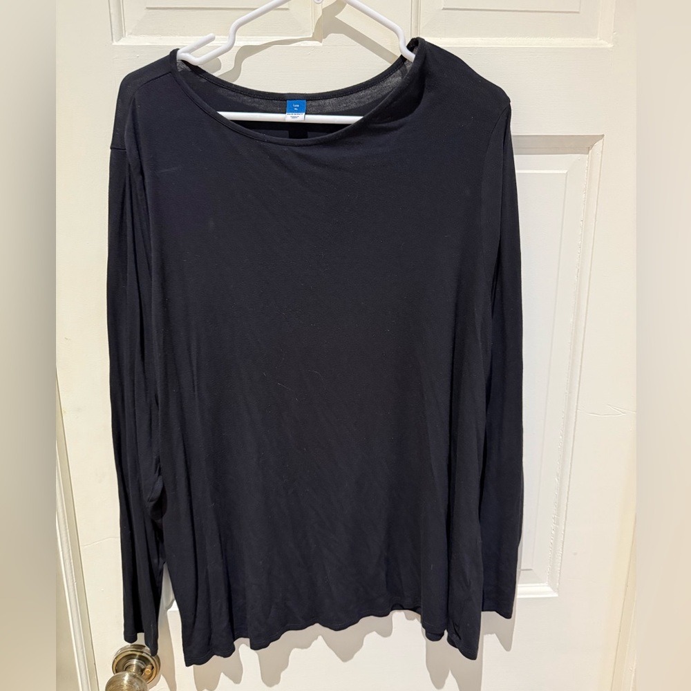 Old Navy Black Luxe Long Sleeve Tee XL